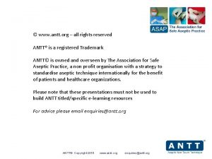 Antt risk assessment Antt risk assessment