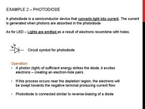 Photodiode example