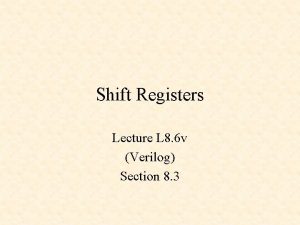 Verilog shift register