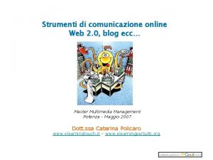 Strumenti di comunicazione online