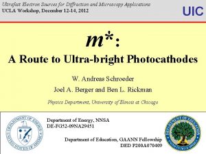 Ultrafast Electron Sources for Diffraction and Microscopy Applications