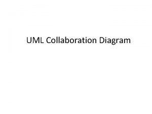 Collaboration diagram notations