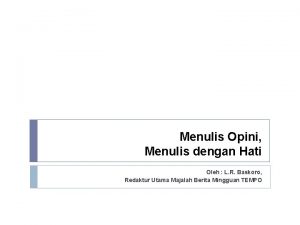 Opini