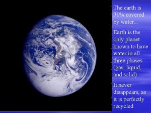 How much water covers the earth How much water covers the earth