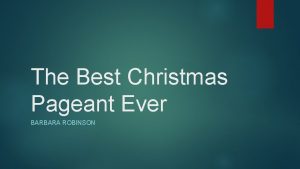 The best christmas pageant ever trailer