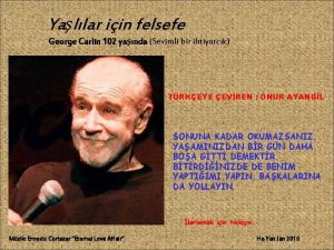 George carlin türkçe