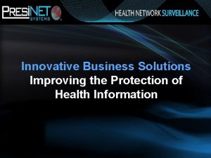 Innovative healthcare business solutions