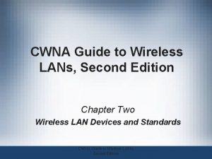 Cwna guide to wireless lans