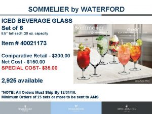 Sommelier by waterford