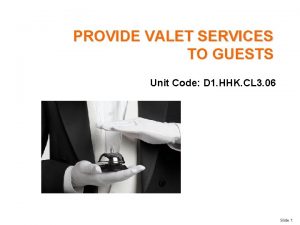 Providing valet services