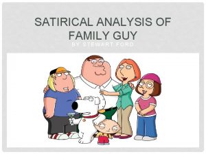 Family guy satire