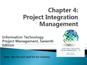 Project management chapter 4