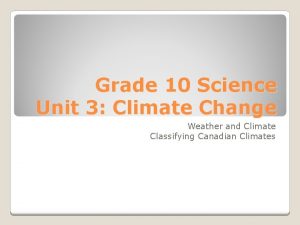 Grade 10 science unit 3