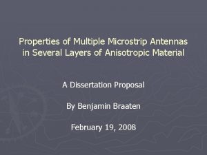 Properties of Multiple Microstrip Antennas in Several Layers