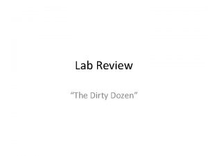 Lab Review The Dirty Dozen Diffusion Osmosis Diffusion