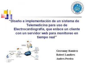 Diseo e implementacin de un sistema de Telemedicina