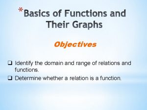 How to know the domain and range of a graph