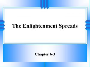 The enlightenment spreads section 3