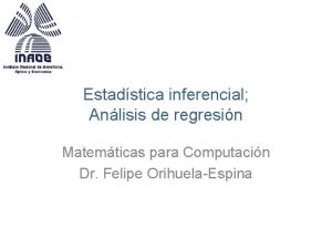 Variables dependientes e independientes Variables dependientes e independientes