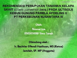 Leaf sampling unit kelapa sawit Leaf sampling unit kelapa sawit
