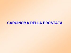 Prostate cancer staging