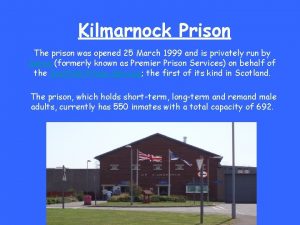 Kilmarnock prison