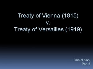 Treaty of versailles 1815 Treaty of versailles 1815