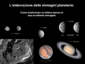 Quali risultati si possono raggiungere Lelaborazione delle immagini