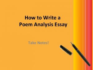 Poetry thesis