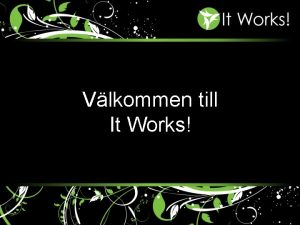 Vlkommen till It Works Peter Leman The Crazy