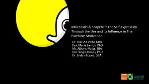 Millennials Snapchat The SelfExpression Through the Use and