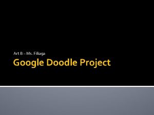 Google doodle project