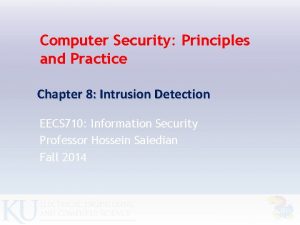 Computer Security Principles and Practice Chapter 8 Intrusion