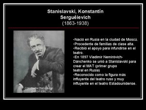 Metodo stanislavski