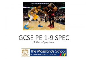 Gcse pe 9 mark question examples