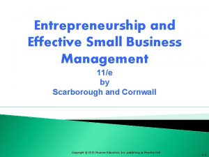 Effective small business management