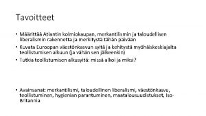 Taloudellisen liberalismin keskeiset periaatteet