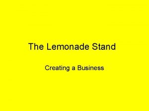 Lemonade stand profit