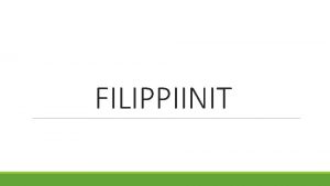 Filippiinit sijainti