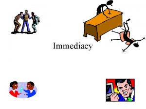 Verbal immediacy definition