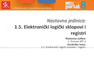 Elektronički logički sklopovi zadaci