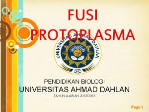 Gambar fusi protoplasma