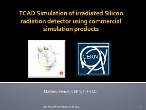 TCAD Simulation of irradiated Silicon radiation detector using