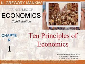 N GREGORY MANKIW PRINCIPLES OF ECONOMICS Eighth Edition