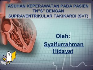 Gambaran svt pada ekg