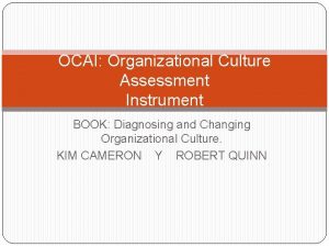 Ocai assessment