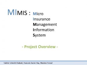 Insurance management information system