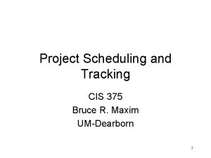Project scheduling and tracking software quality assurance