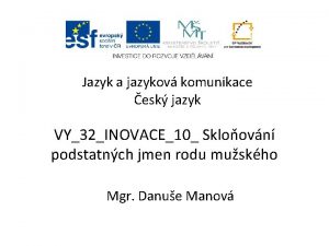 Komunikace sklonovani