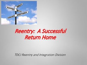 Tdcj reentry and integration division